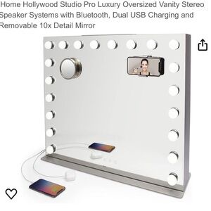 iHome Hollywood Studio Pro Luxury Oversized Vanity